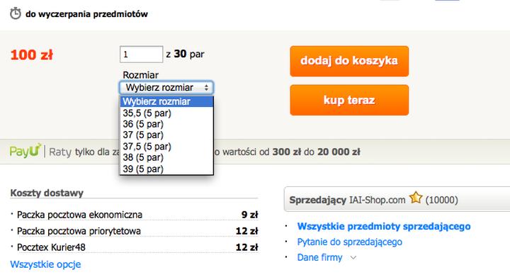 Formatowanie opisu aukcji