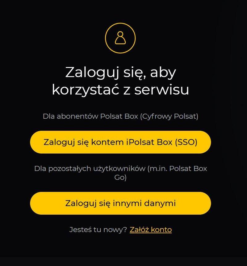 Logowanie Polsat Box Go