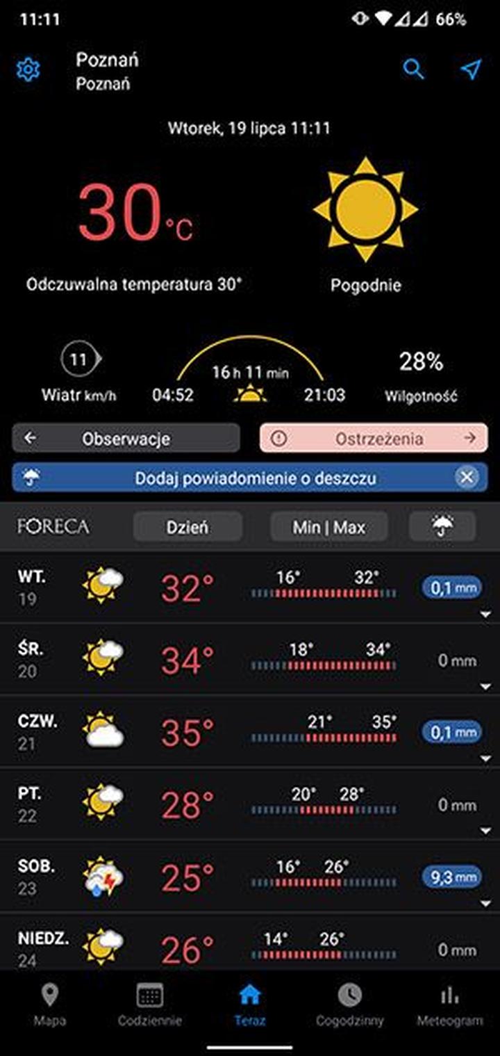 Recenzje aplikacji pogodowych
