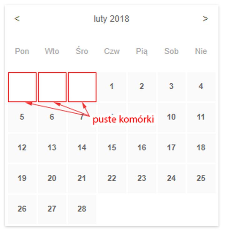 Tworzenie responsywnego kalendarza