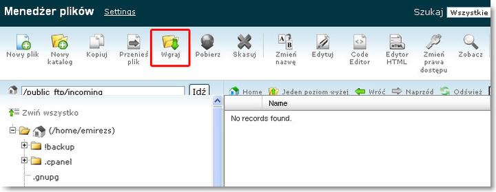 Dekompresja plików HTML